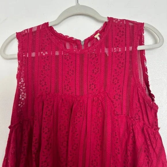 Free People Tu Es La Red Lace Mini Dress (Small) - Picture 5 of 5